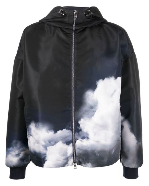 Alexander McQueen Storm Sky-print hooded jacket