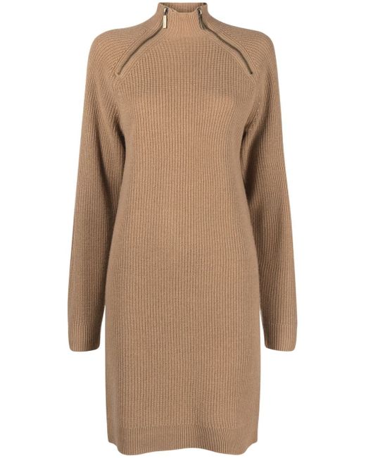 Michael Michael Kors zip-detailed knitted dress
