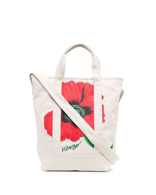 Kenzo Poppy-print tote bag