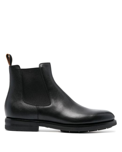 Santoni leather Chelsea boots