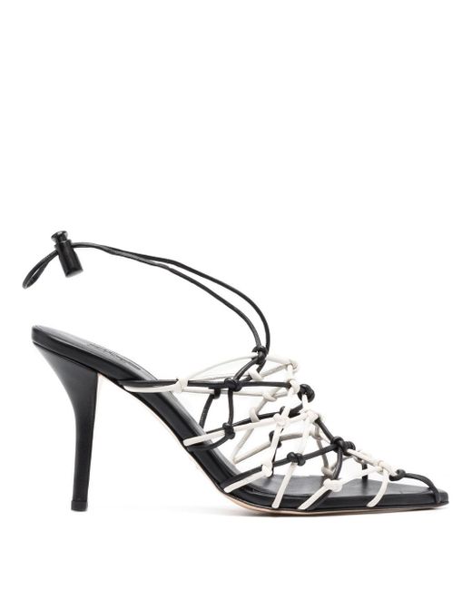 Giaborghini strappy pointed 100mm pumps