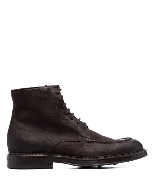 Henderson Baracco leather lace-up ankle boots