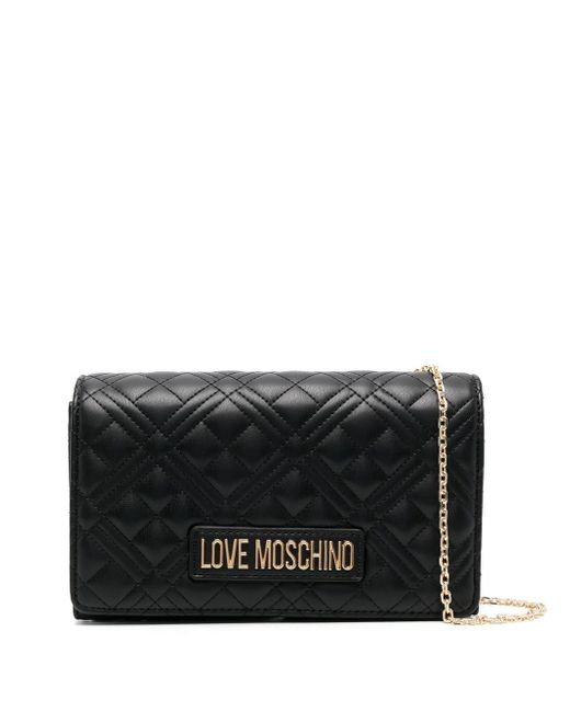 Love Moschino quilted-finish crossbody bag