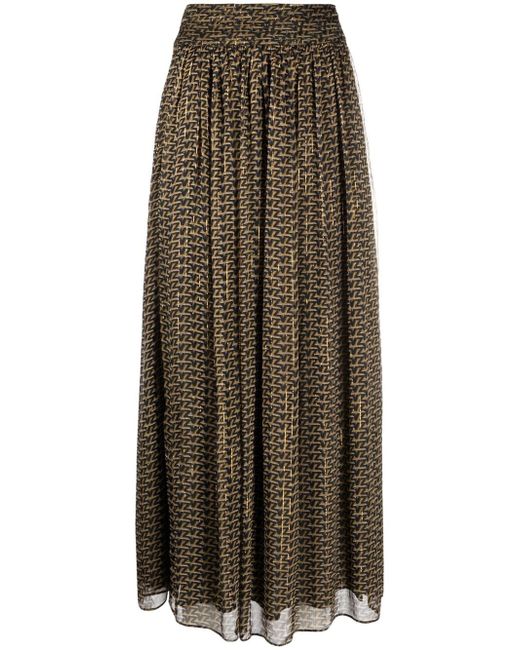 Zadig & Voltaire high-waisted graphic-print skirt
