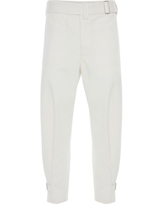 Alexander McQueen belted tapered trousers