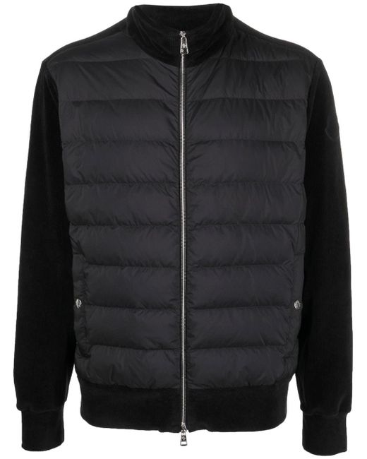 Moncler padded-panel zipped-up jacket