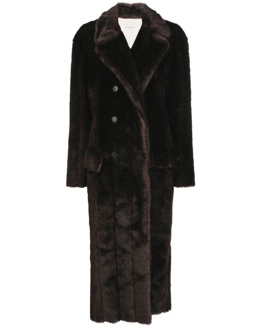 Philosophy di Lorenzo Serafini faux-fur double-breasted coat