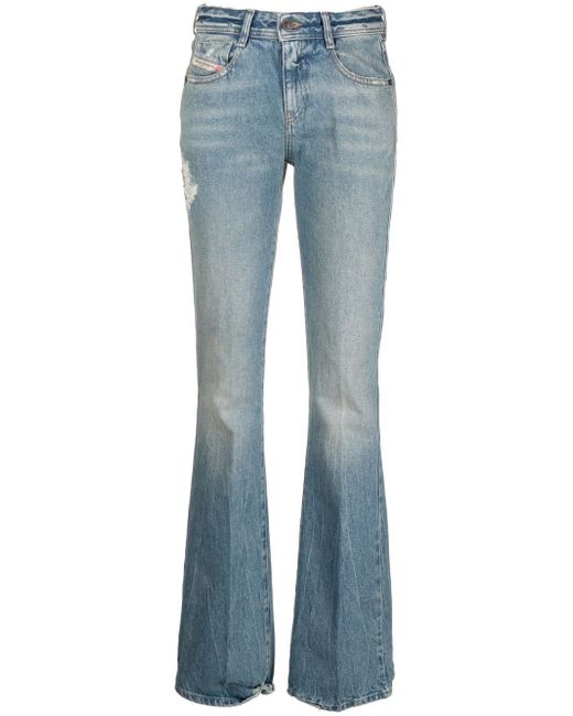 Diesel D-Ebbey faded bootcut jeans