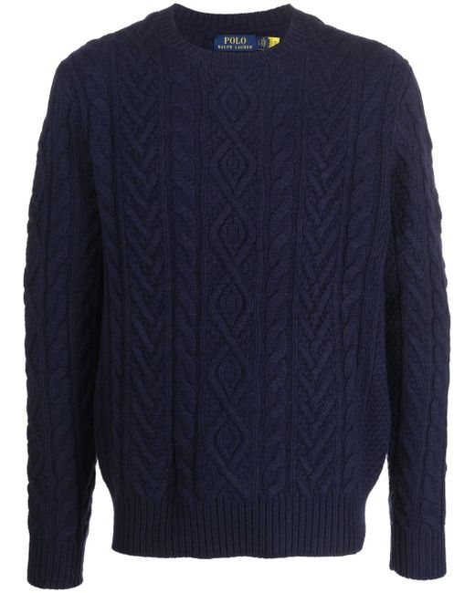 Polo Ralph Lauren cable-knit long-sleeve jumper