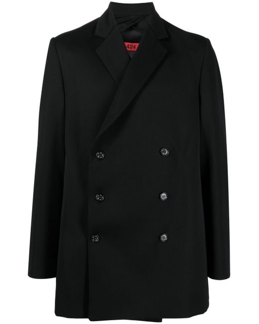 424 double breasted wool coat