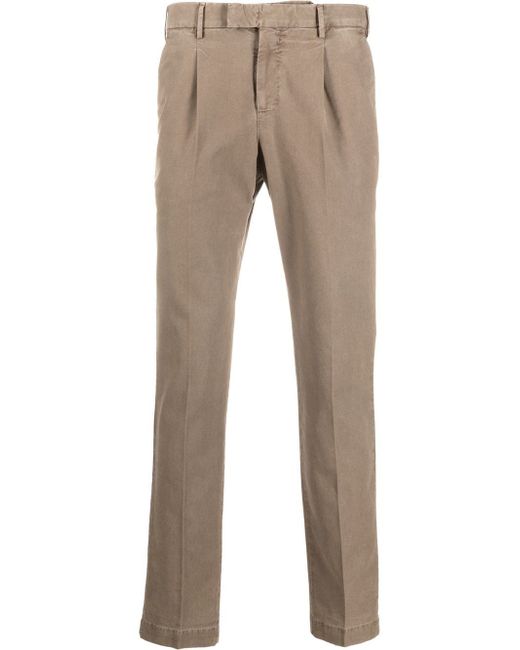 PT Torino straight-leg cotton-lyocell trousers