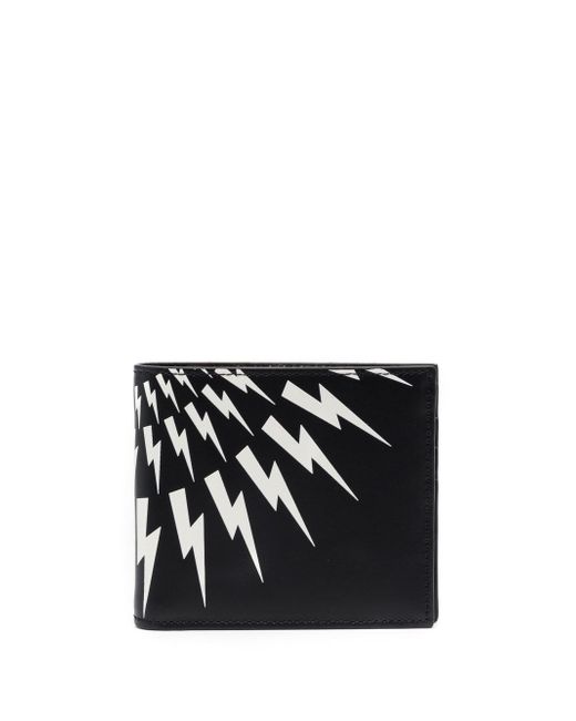 Neil Barrett Thunderbolt bi-fold leather wallet