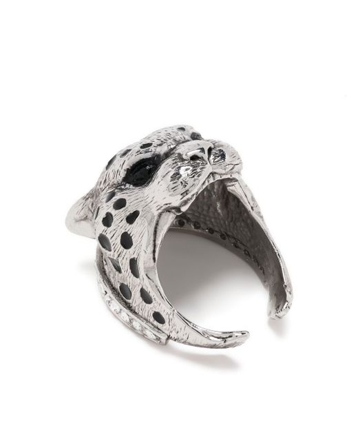 Roberto Cavalli Panther concave ring