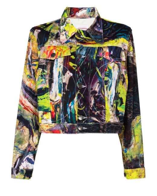 Charles Jeffrey Loverboy art-print denim jacket