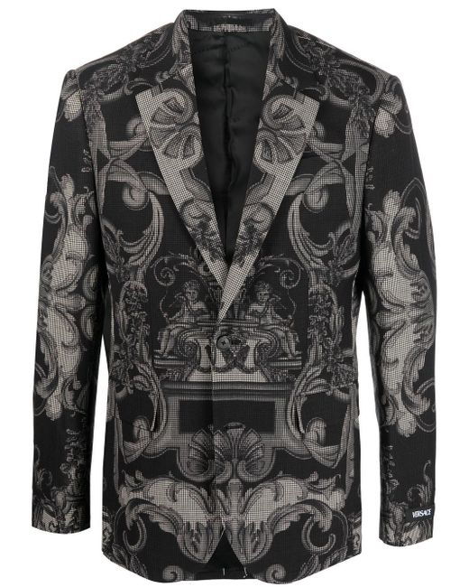 Versace single-breasted wool jacket