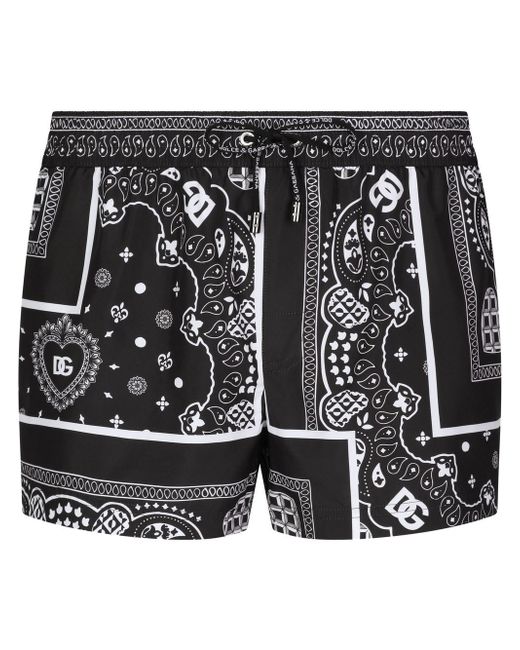 Dolce & Gabbana bandana-print short swim-shorts