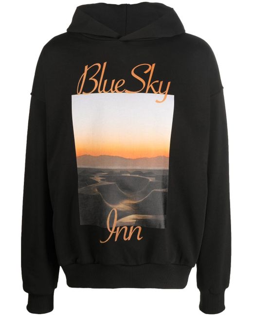 Blue Sky Inn logo sunset cotton hoodie