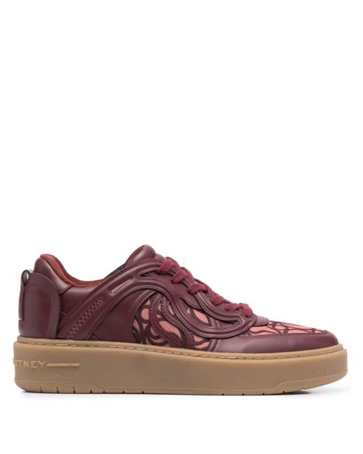 Stella McCartney panelled lace-up sneakers