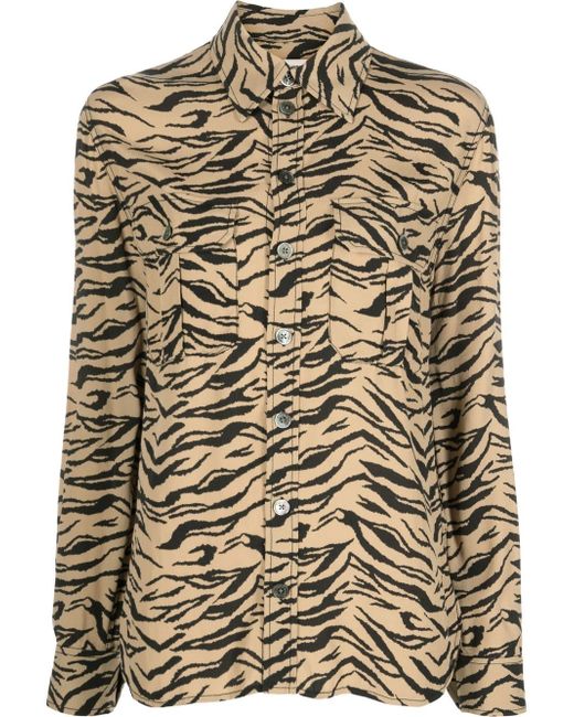 Zadig & Voltaire tiger-print blouse