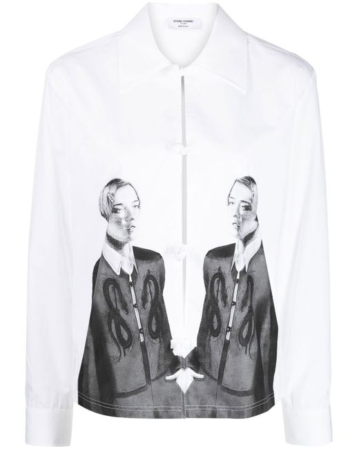 Opening Ceremony graphic-print cotton shirt