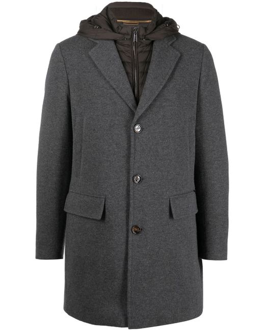 Moorer single-breasted wool coat