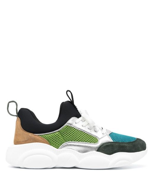 Moschino colour-block panelled sneakers