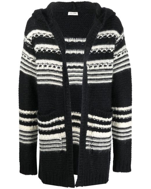 Saint Laurent knitted hooded cardigan