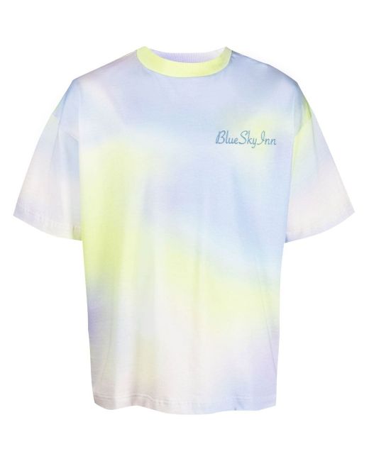 Blue Sky Inn tie dye logo print T-shirt