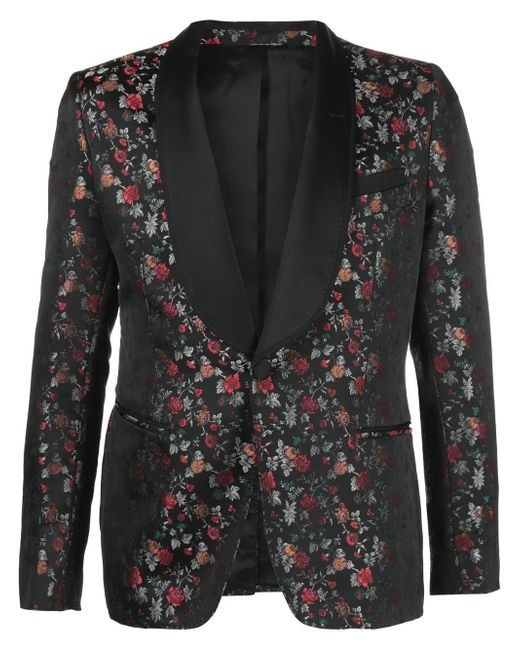 Reveres 1949 patterned jacquard blazer