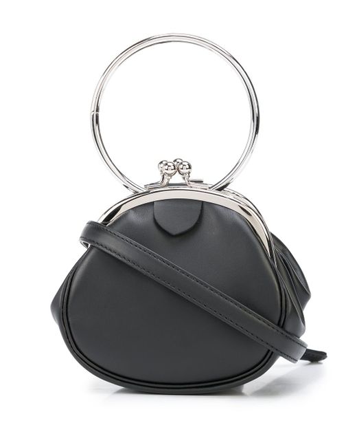 Y's ring-top handle pouch clutch