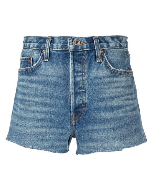 Re/Done 70s high-rise denim shorts
