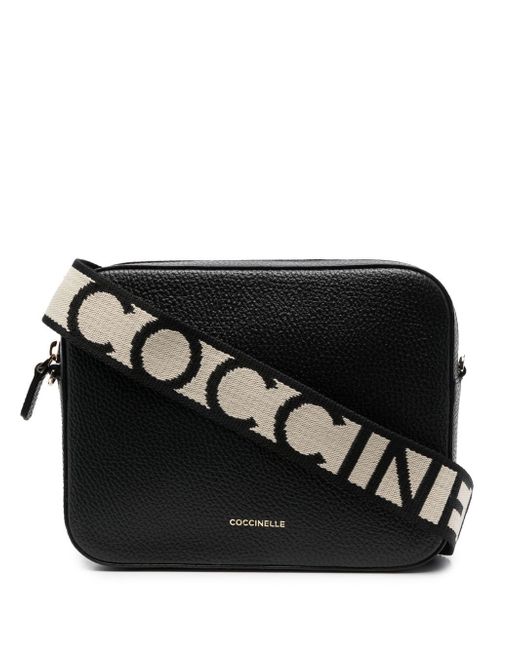 Coccinelle pebbled-leather crossbody bag