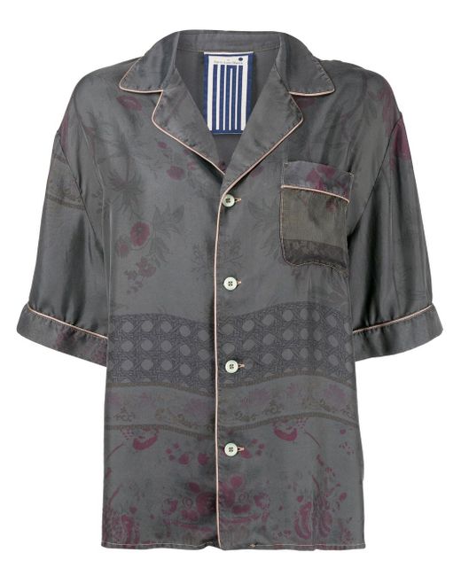 Pierre-Louis Mascia silk short-sleeve shirt
