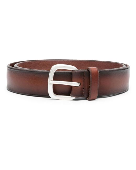 Orciani distressed-effect buckle belt