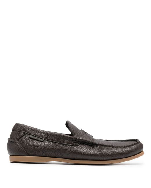 Tom Ford grained leather penny loafers