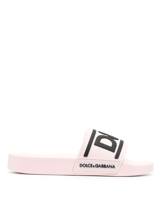 Dolce & Gabbana logo-print rubber slides