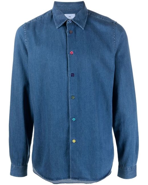 PS Paul Smith long-sleeve organic denim shirt