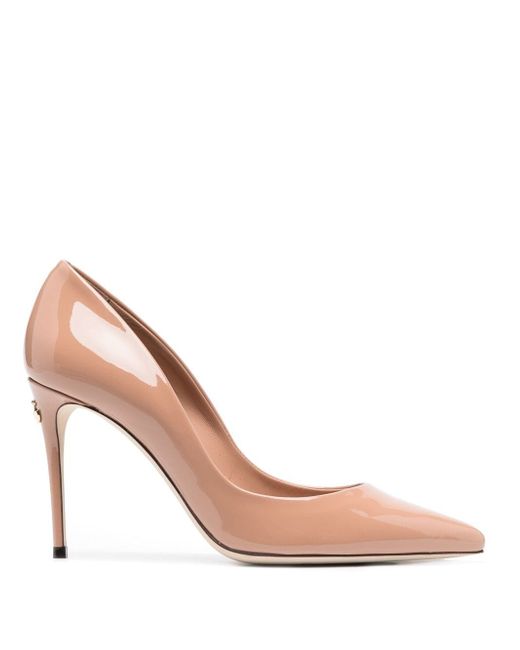 Dolce & Gabbana 90mm patent-leather pointed pumps