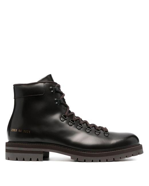 Common Projects lace-up leather ankle boots