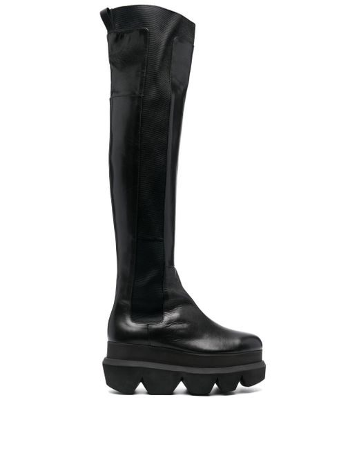 Sacai flatform leather boots