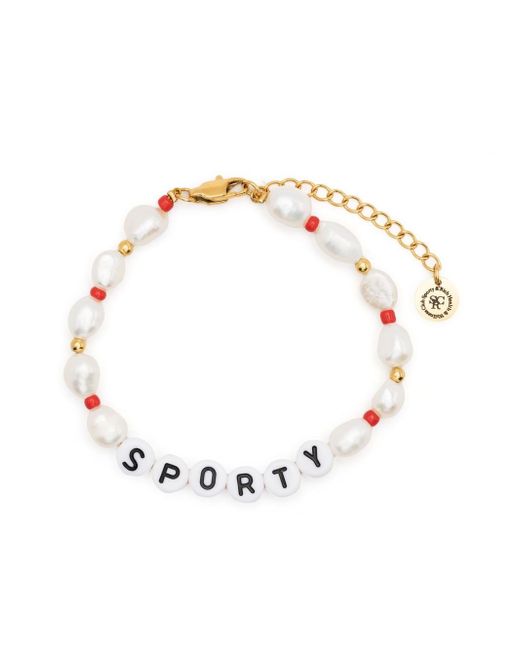 Sporty & Rich Sporty bead bracelet
