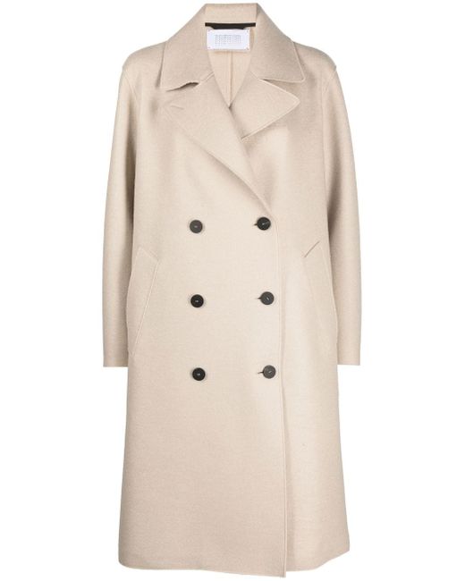 Harris Wharf London front double-breasted fastening coat