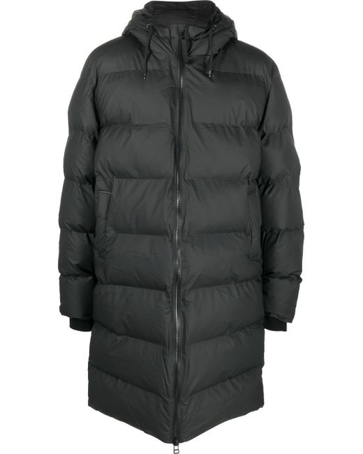 Rains quilted-finish padded coat