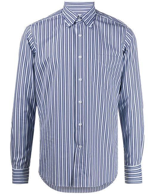 Orian stripe-print shirt