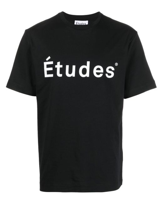 Etudes logo-print detail T-shirt