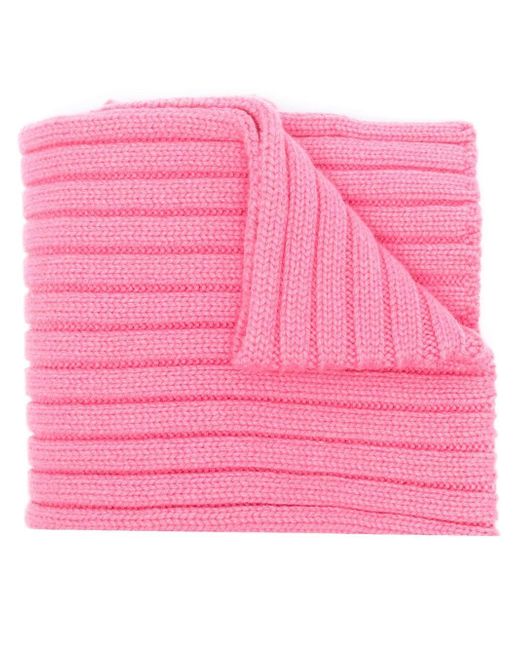 Patou Ribbed-knit wool scarf