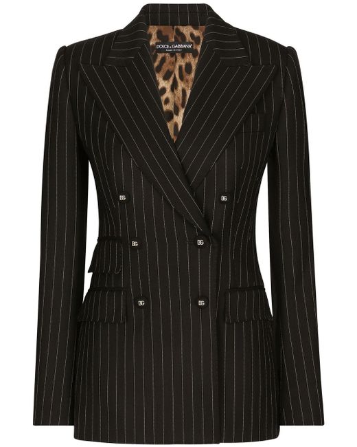 Dolce & Gabbana striped double-breasted blazer