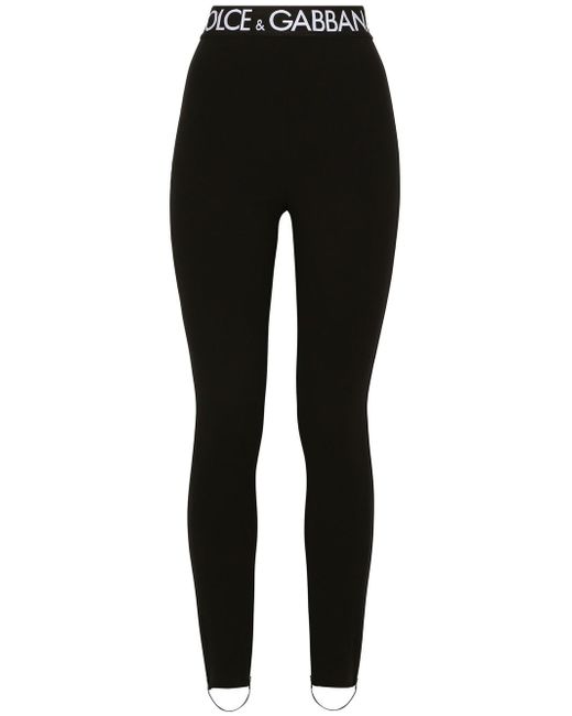 Dolce & Gabbana logo-waistband leggings