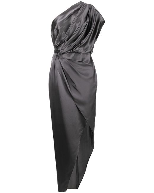 Michelle Mason draped-detail midi dress