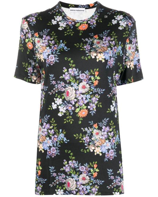 Paco Rabanne floral-print short-sleeve T-shirt